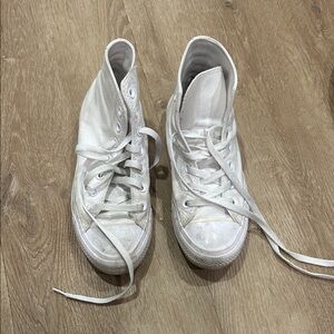 Converse White Women's High-Top Canvas Sneakers